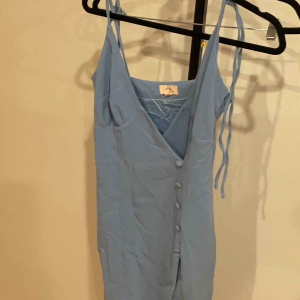 Camila Coelho Camila Coelho Aaliyah Midi Dress in Periwinkle Blue, Size: S Size XS / US 0-2 / IT 36-38 - 6 Thumbnail