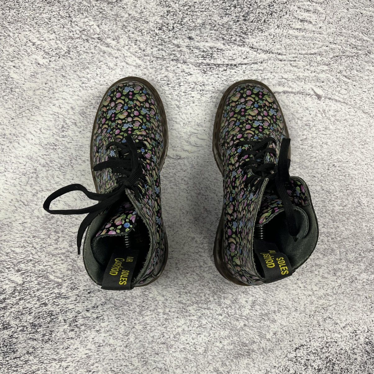 Dr. Martens × Vintage Dr Martens Black Leather Fruits Print Boots Made in England Size US 5 / IT 35 - 6 Thumbnail