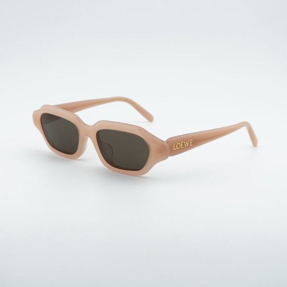 Loewe Loewe LW40157U 72E Sunglasses Shiny Pink Rectangle Frame Size ONE SIZE - 1 Thumbnail