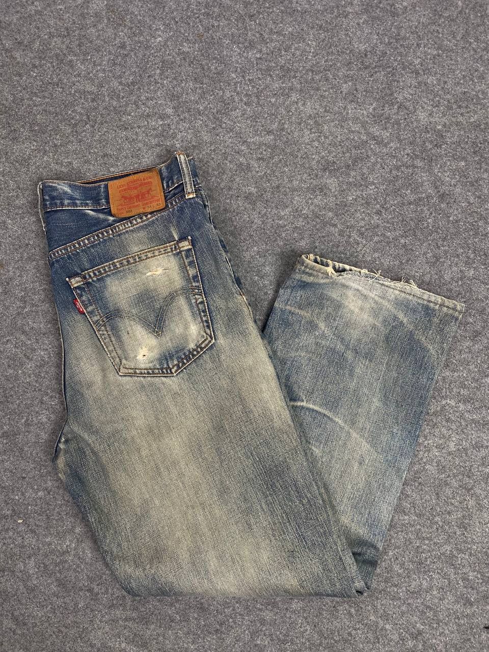 image of Vintage Levis 502 Distressed Denim Nice Design, Men's (Size 36)