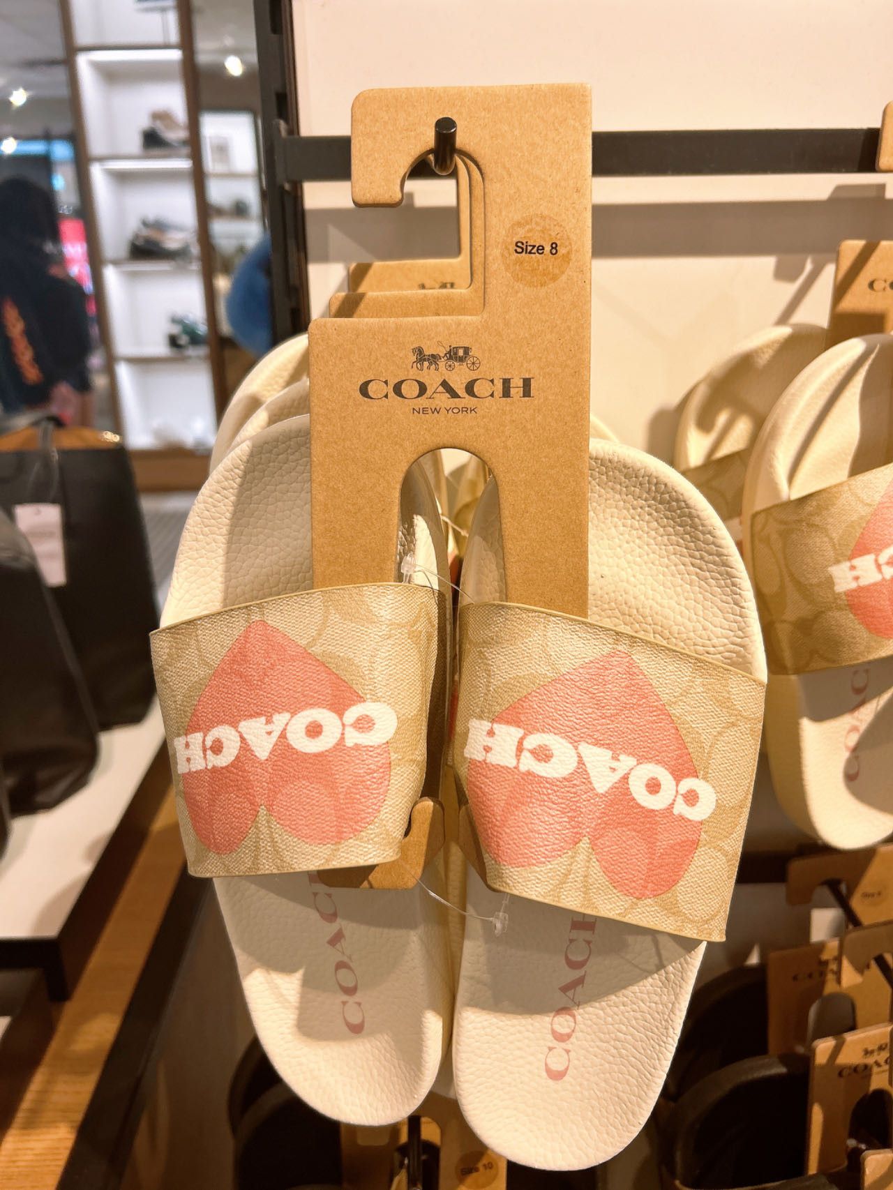 Women Uli Sport Slide In Signature Canvas With Heart