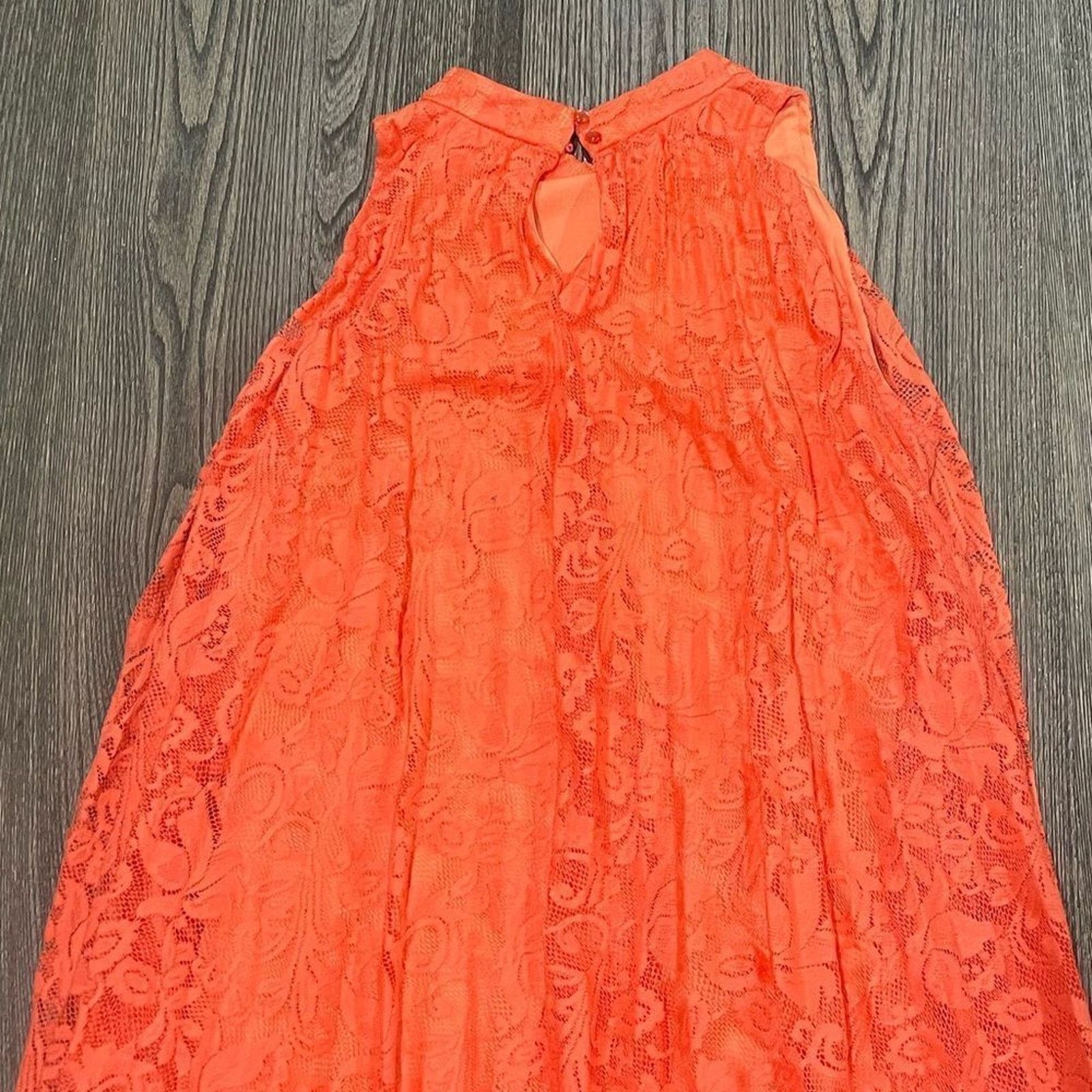 Vintage EST. 1946 Shift Dress Sleeveeless Floral Lace High Neck L Size L / US 10 / IT 46 - 8 Thumbnail