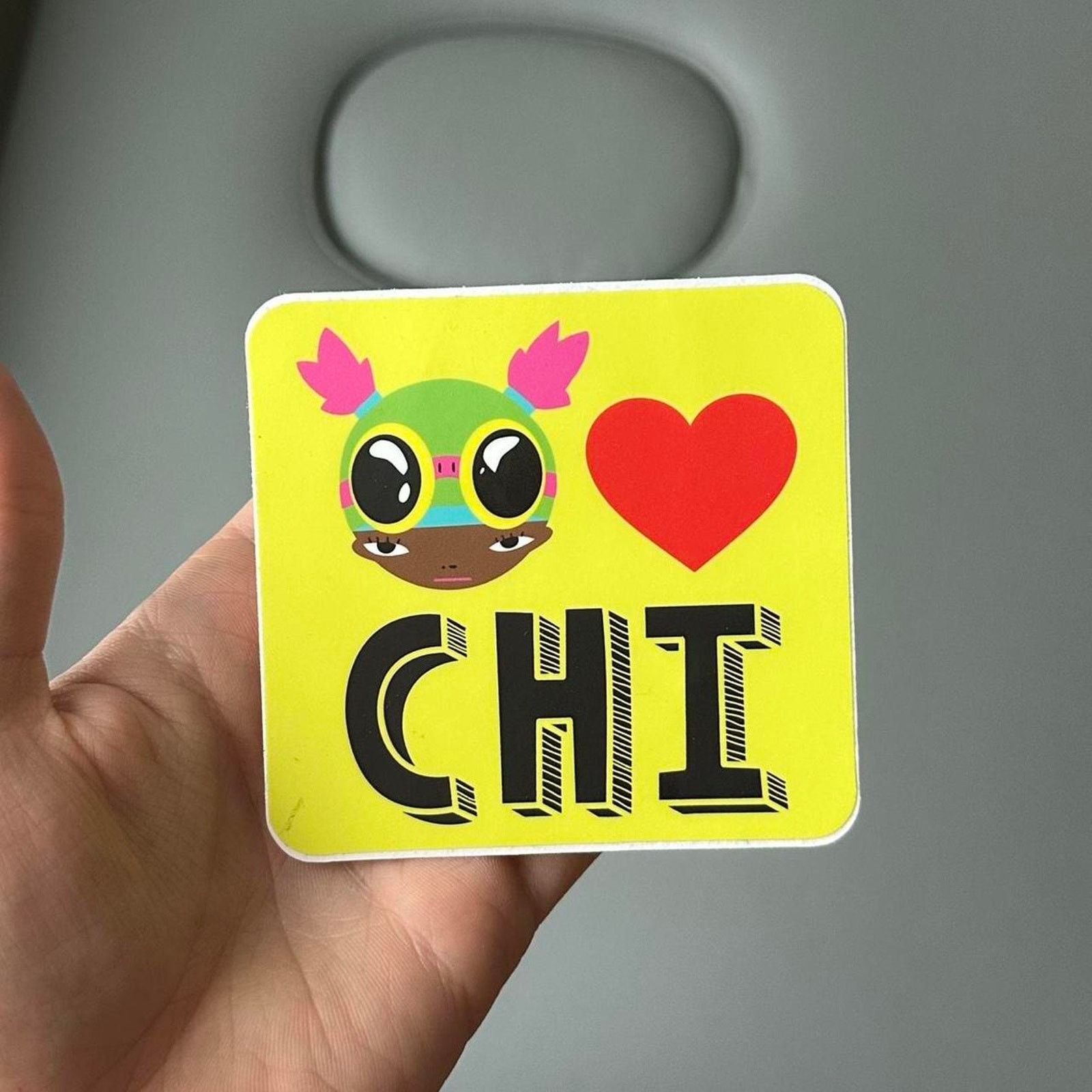 Hebru Brantley Hebru Brantley Fly Girl Heart Chi Chicago Sticker Sticker Size ONE SIZE - 2 Thumbnail