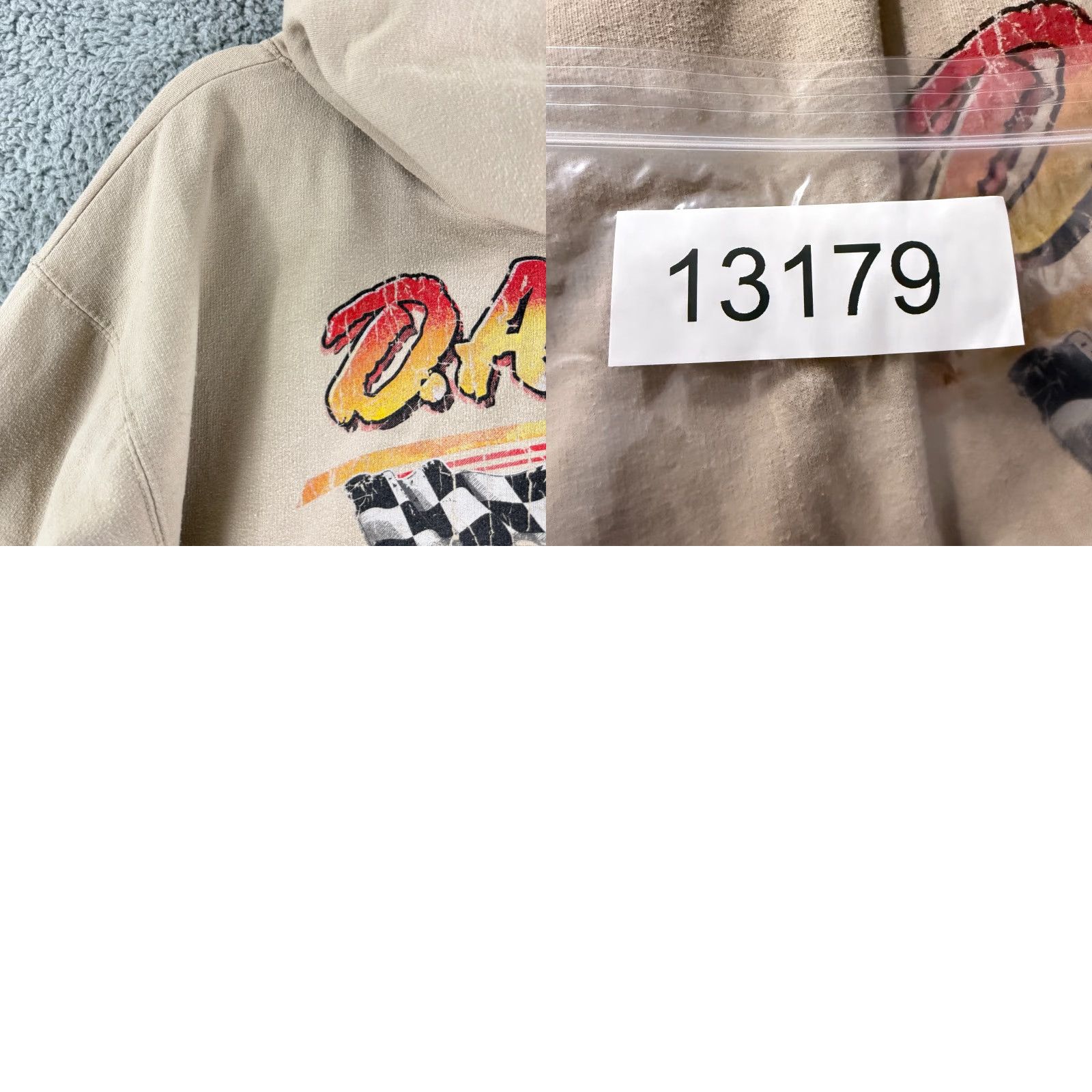 Vintage D.A.R.E. Sweater Womens Large Beige Long Sleeve Pullover Hoodie Graphic Print Size L / US 10 / IT 46 - 9 Thumbnail