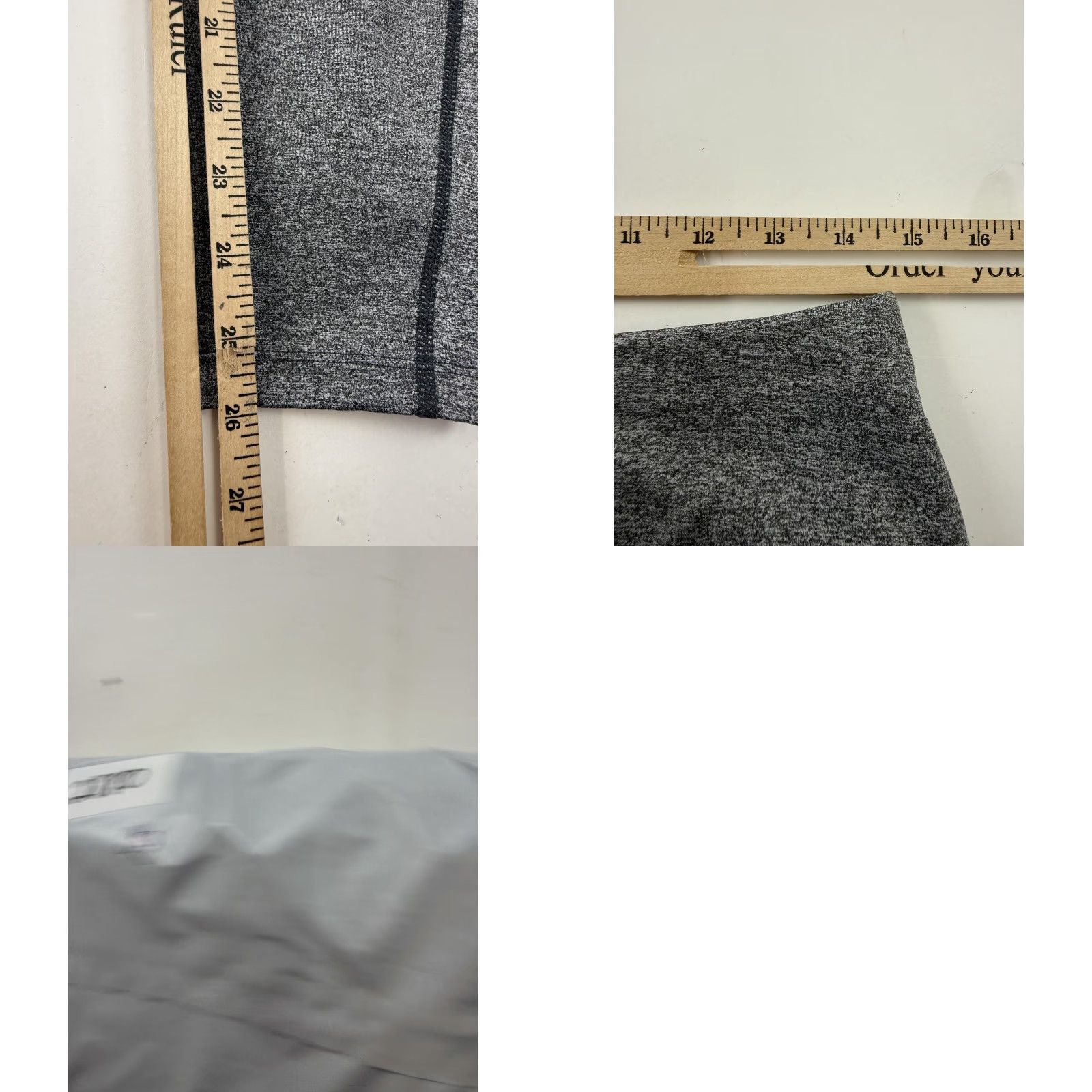 Eddie Bauer VINTAGE Eddie Bauer Leggings Womens L Gray Fleece Lined Ankle Zip Pocket Hiking Size 36" / US 14 / IT 50 - 8 Thumbnail