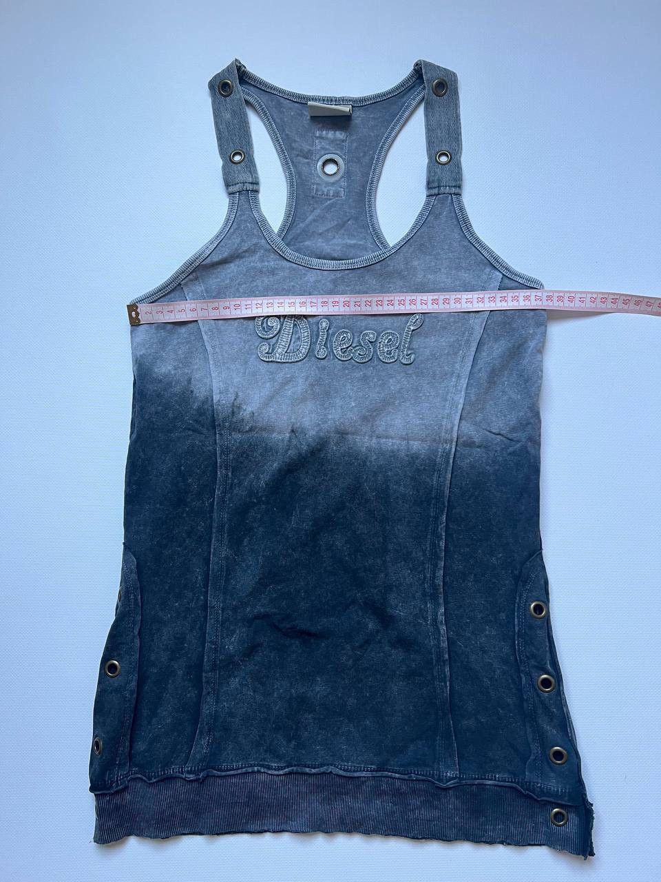 Diesel Diesel washed logo tank top tie dye shirt dress y2k Size L / US 10 / IT 46 - 6 Thumbnail