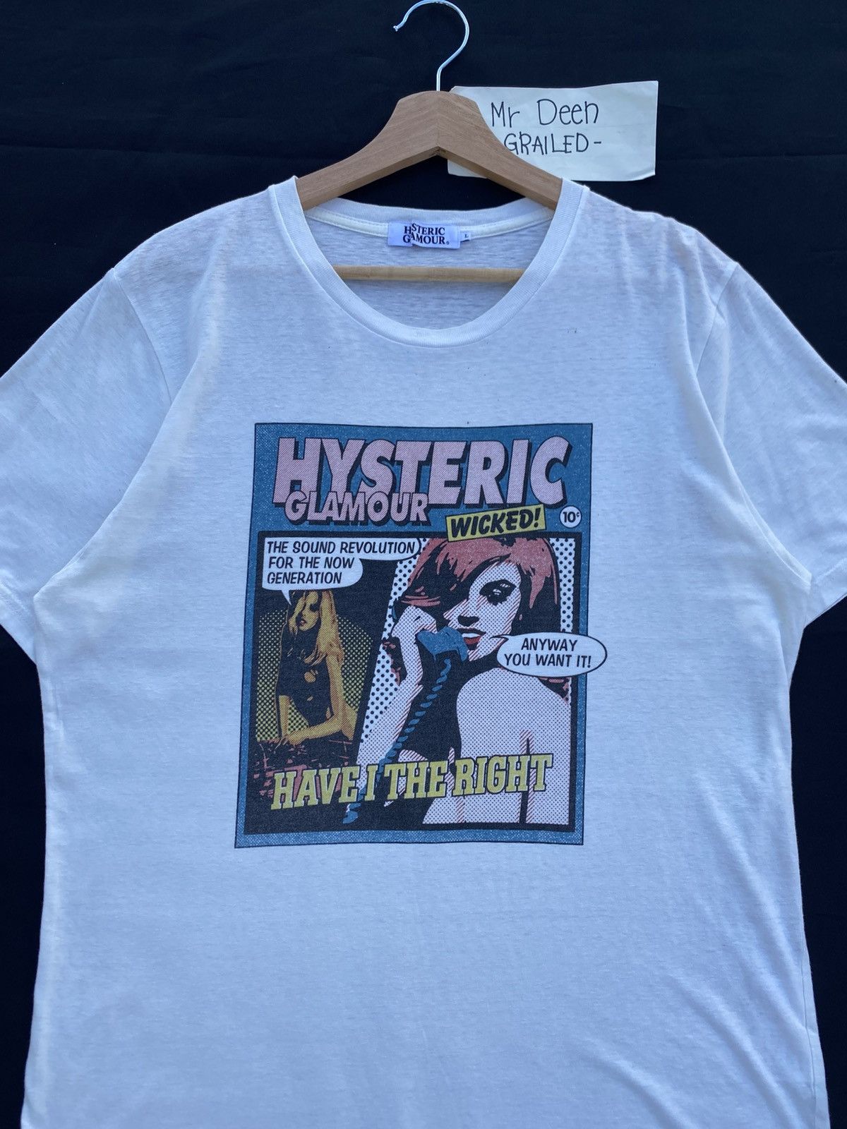 Hysteric Glamour Rare Vintage Hysteric Glamour Sexy Women Wicked Tshirt Size US M / EU 48-50 / 2 - 1 Thumbnail