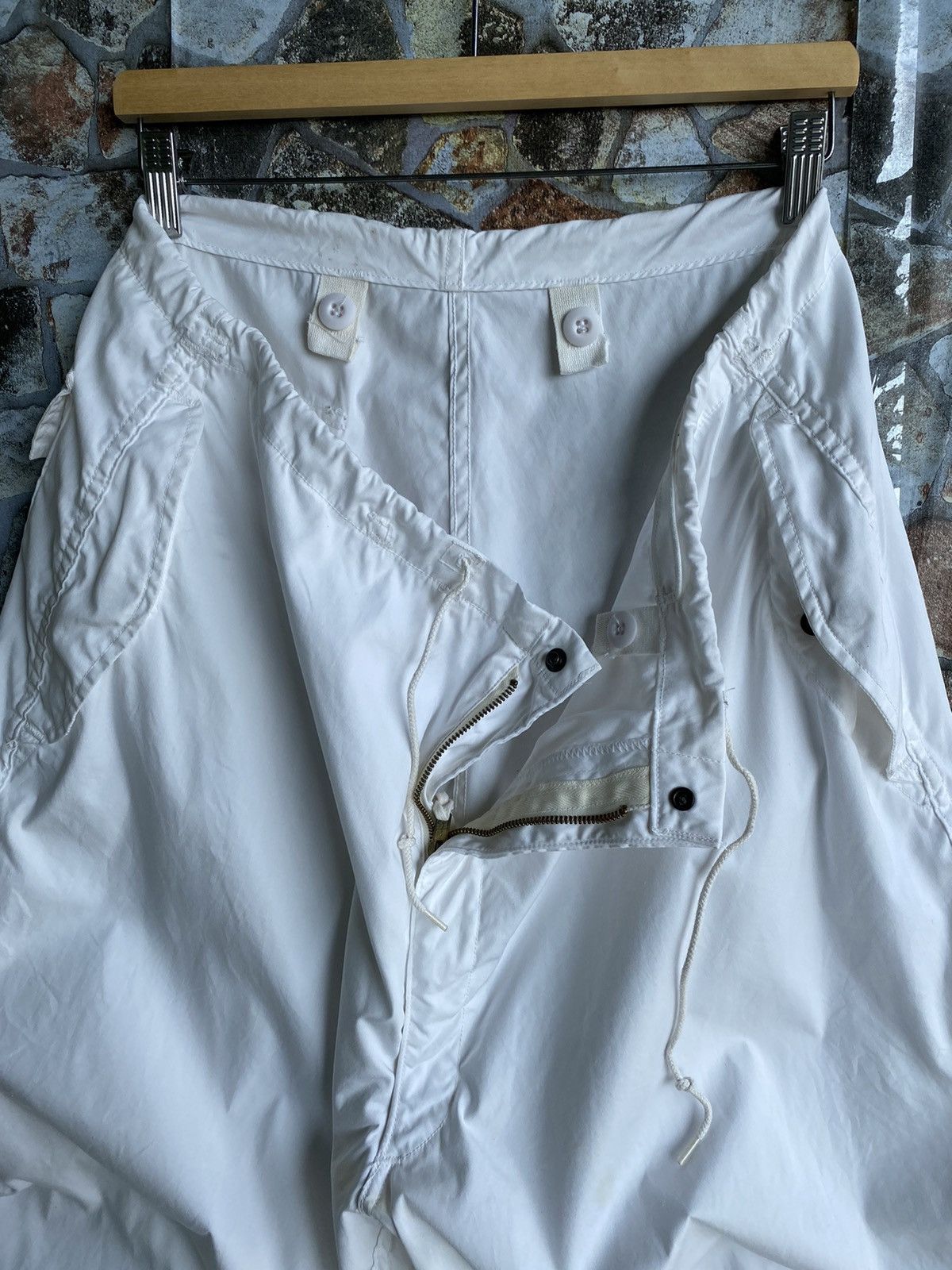 Japanese Brand TRS ARTIC WHITE SNOW CAMOFLAGE PANTS Size US 35 - 5 Thumbnail