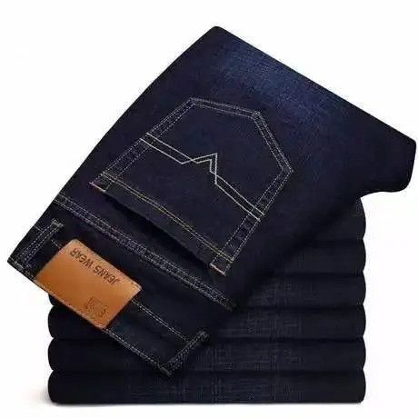 The Unbranded Brand New Business Men's Jeans Casual Straight Stretch Size US 34 / EU 50 - 2 Thumbnail