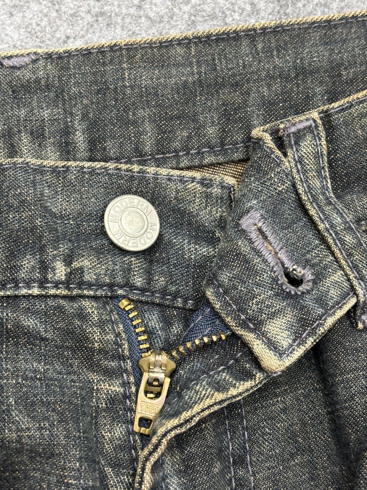 Designer 💥MODERM Samurai Slash MudWash Rusty Distressed Denim F675 Size US 32 / EU 48 - 14 Thumbnail
