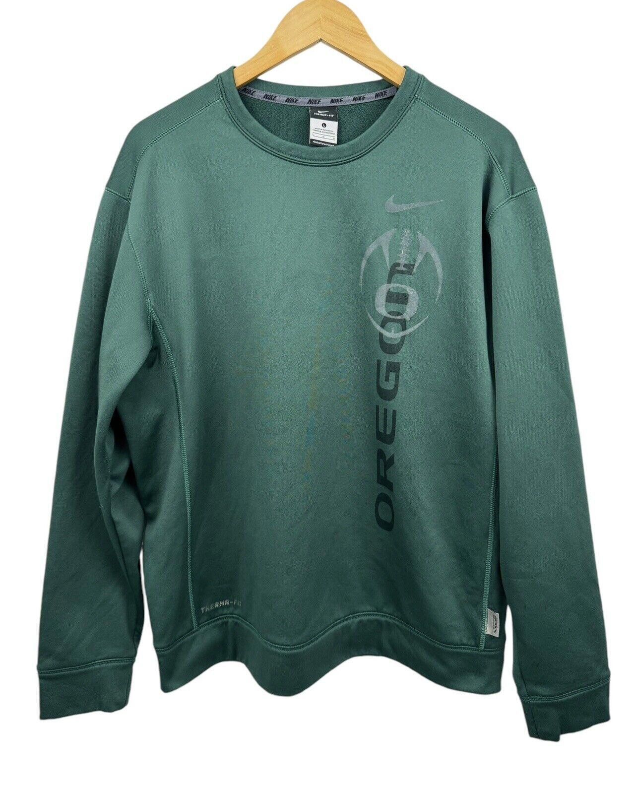 Nike Vintage Nike Oregon Ducks Football Crewneck Sweater Sz L Size ONE SIZE - 1 Thumbnail