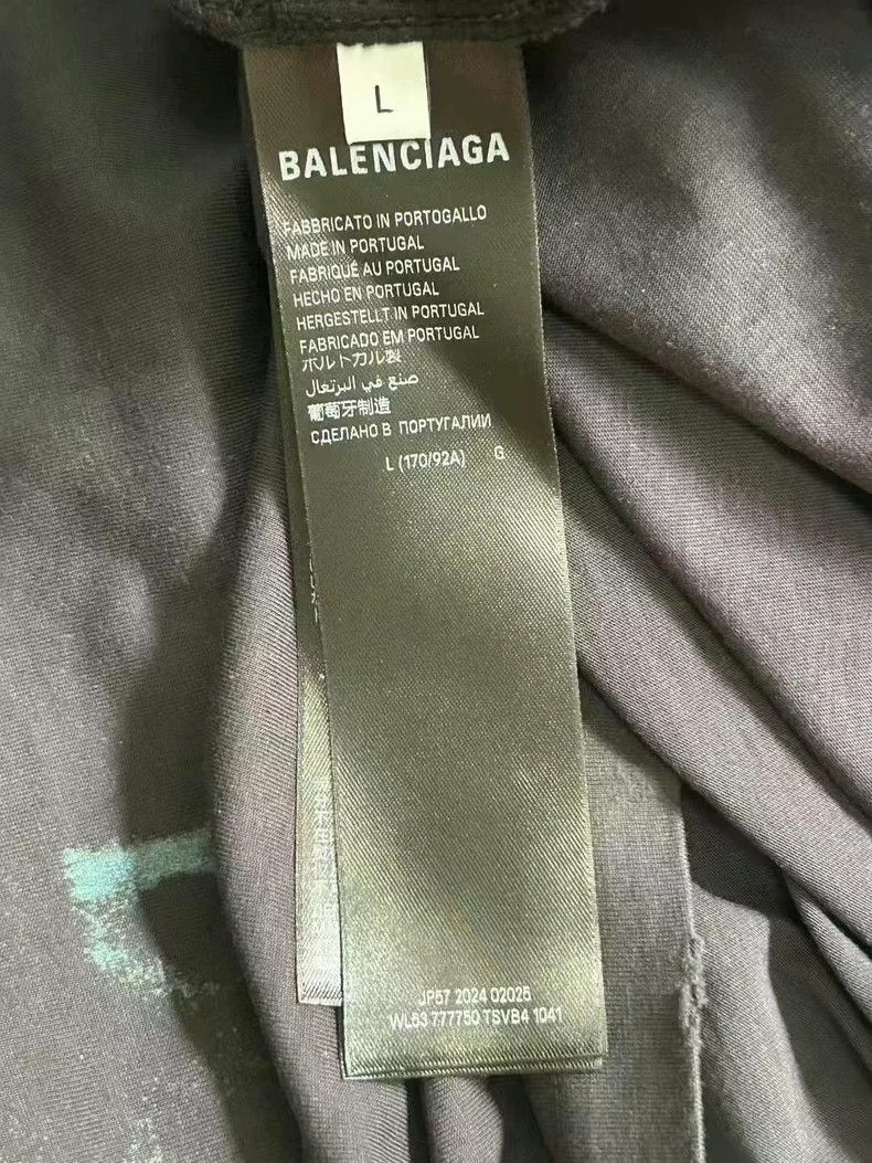 Balenciaga Balenciaga Crayon Graffiti Black Destroyed Phantom Dress Size L / US 10 / IT 46 - 4 Thumbnail