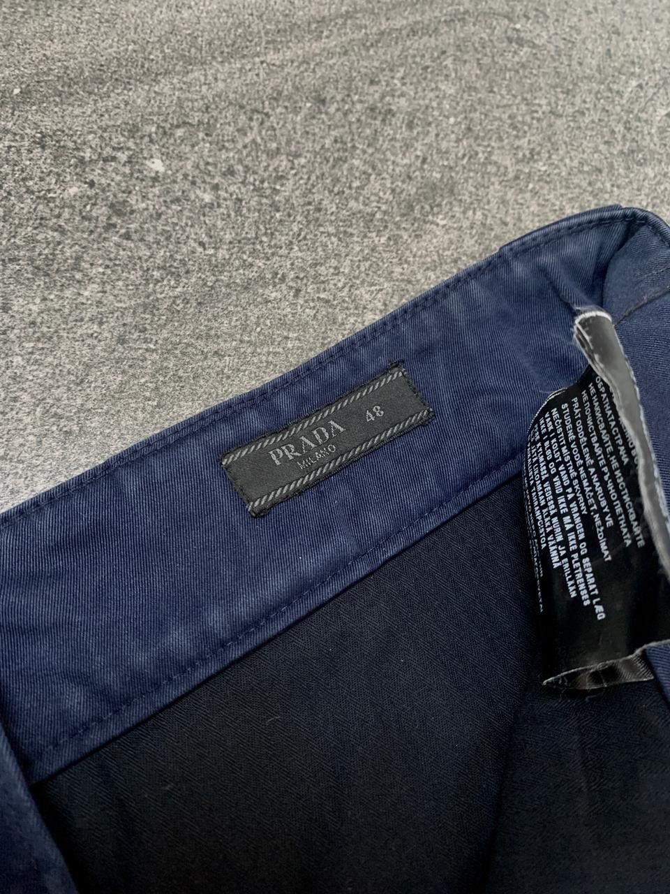 Prada FREE TAX! Triangle Logo Patched Cropped Trousers - 31” Size US 31 - 7 Thumbnail