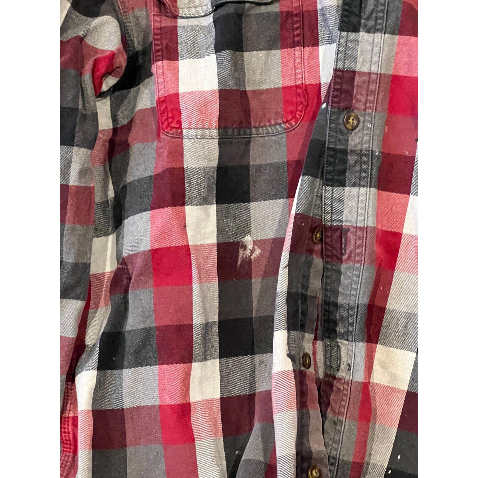 Carhartt Carhartt Red Black Checker Heavy Flannel Mens XL Size US XL / EU 56 / 4 - 4 Thumbnail