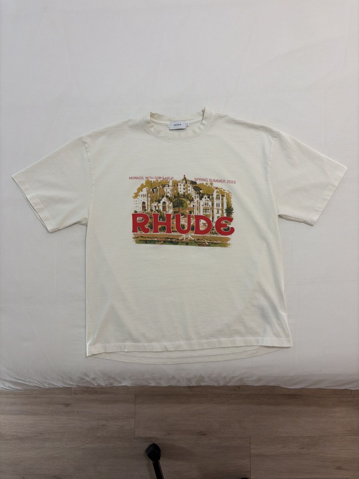 Rhude Rhude Monaco With Gods Help Logo Tee Size US L / EU 52-54 / 3 - 1 Thumbnail