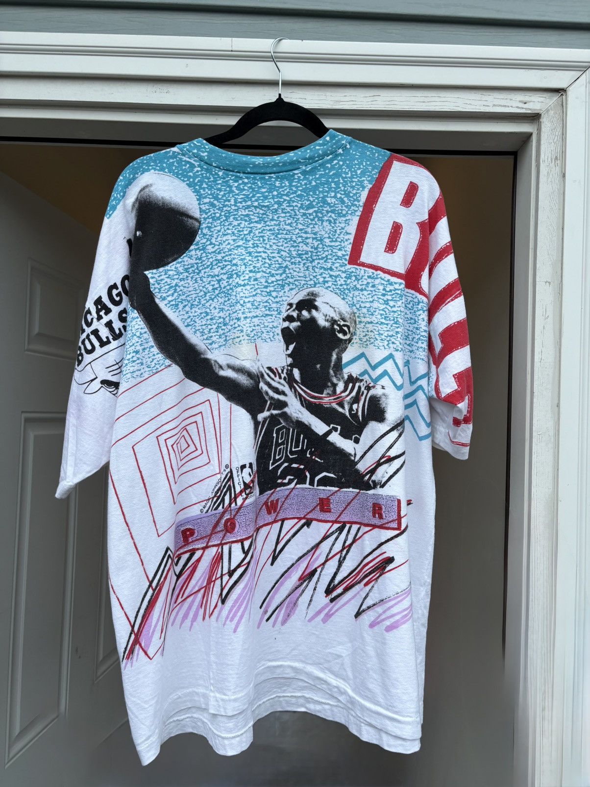 Other Vintage 90s Michael Jordan Tee Magic Johnson AOP Bulls Grail Size US XL / EU 56 / 4 - 8 Thumbnail