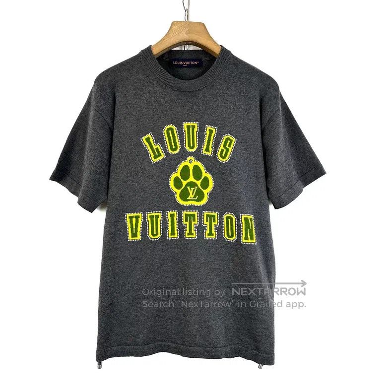 Louis Vuitton Louis Vuitton Grey Dog Paw intarsia jacquard knit logo sho Size US S / EU 44-46 / 1 - 1 Thumbnail