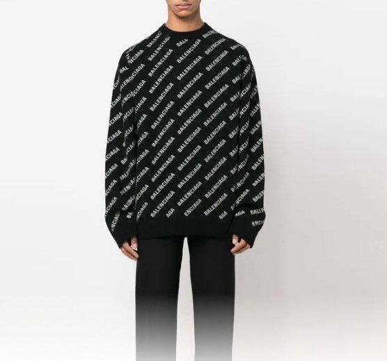 Balenciaga Balenciaga Cashmere Sweater Men's Black Size US M / EU 48-50 / 2 - 6 Thumbnail