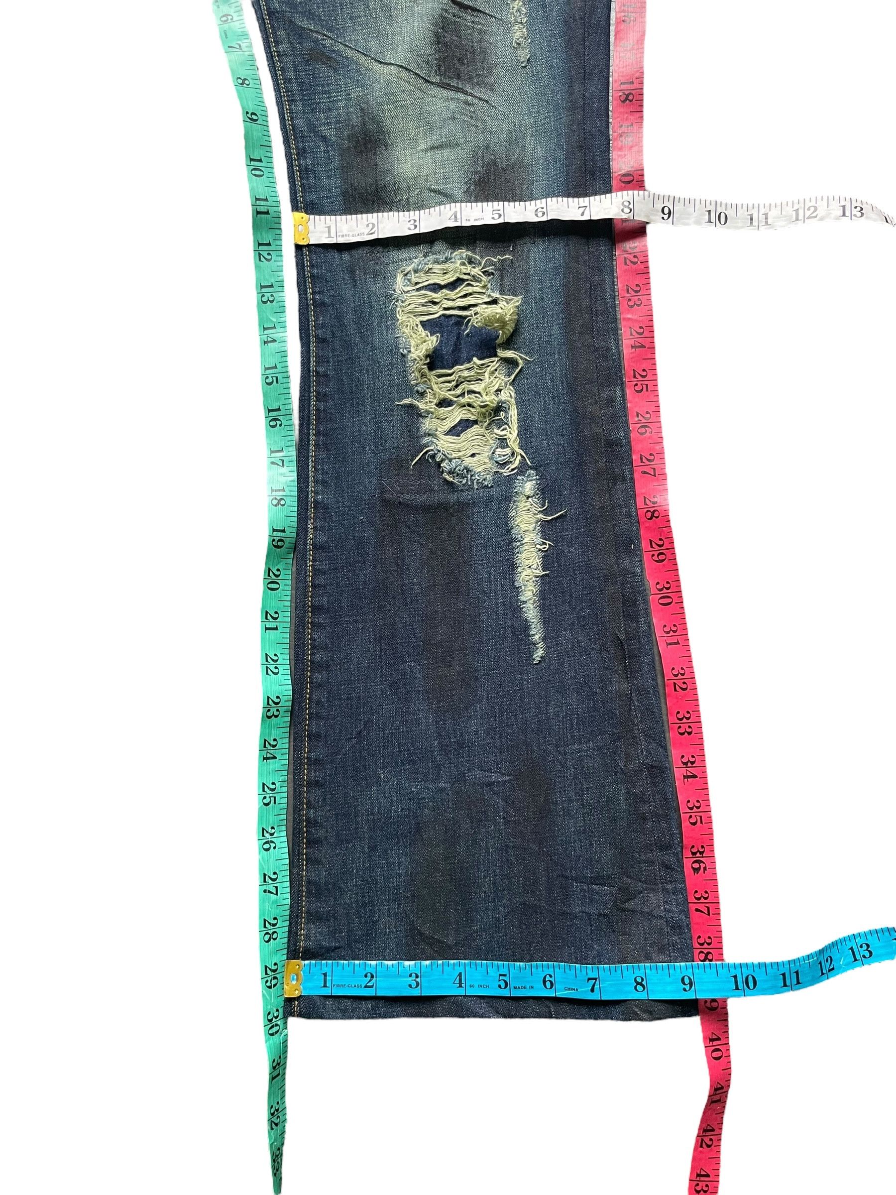 Japanese Brand Seil Flare Distresed Denim Size 31" - 10 Thumbnail
