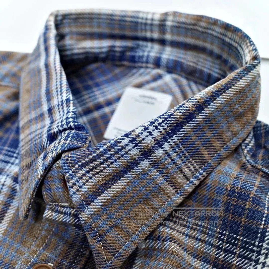 Visvim VISVIM 16ss BLACK ELK INDIGO CHECK FLANNEL. Size US M / EU 48-50 / 2 - 5 Thumbnail