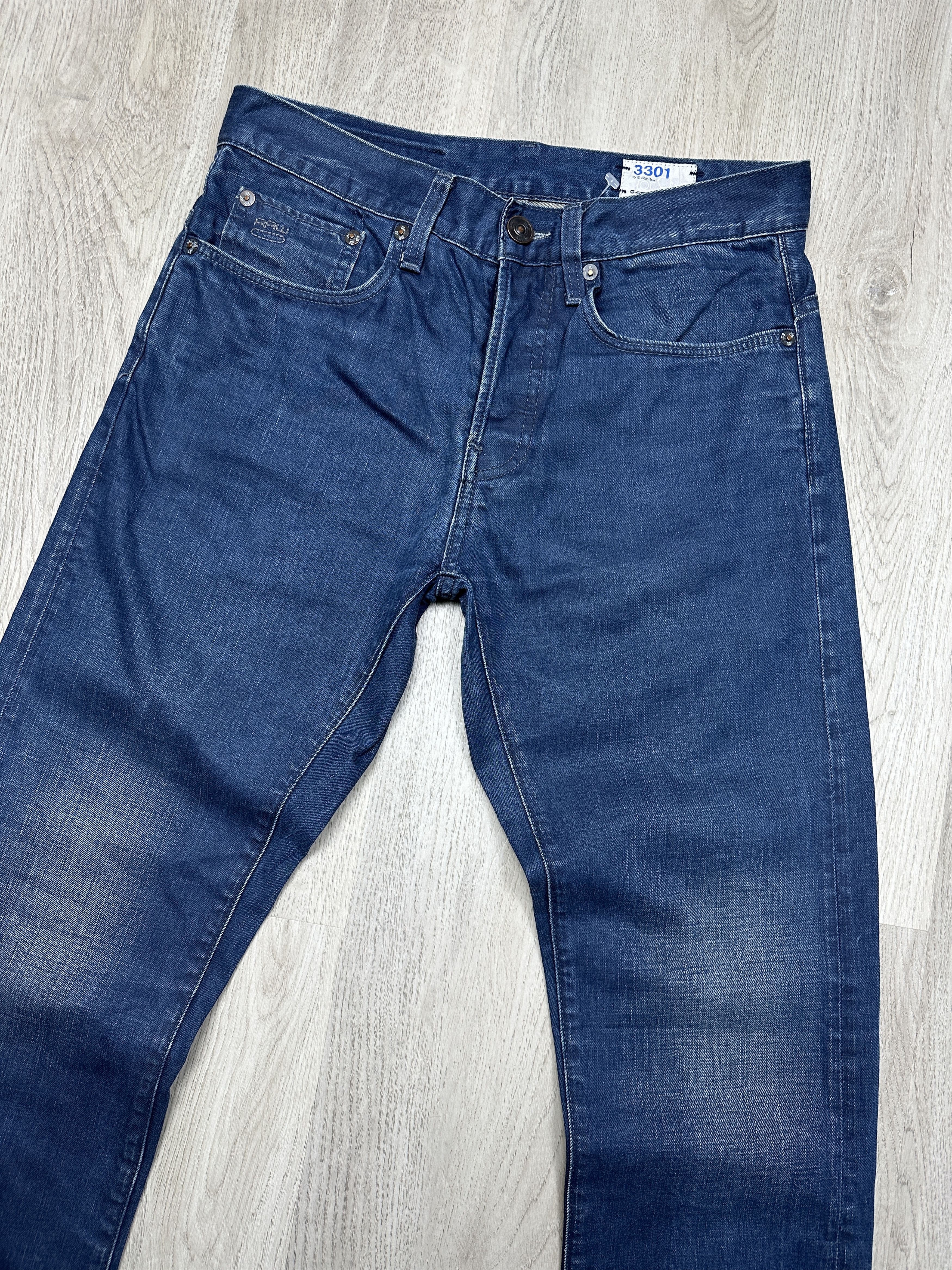 G-Star G Star Raw 3301 Slim Mens Denim Pants Jeans Size US 31 - 5 Thumbnail