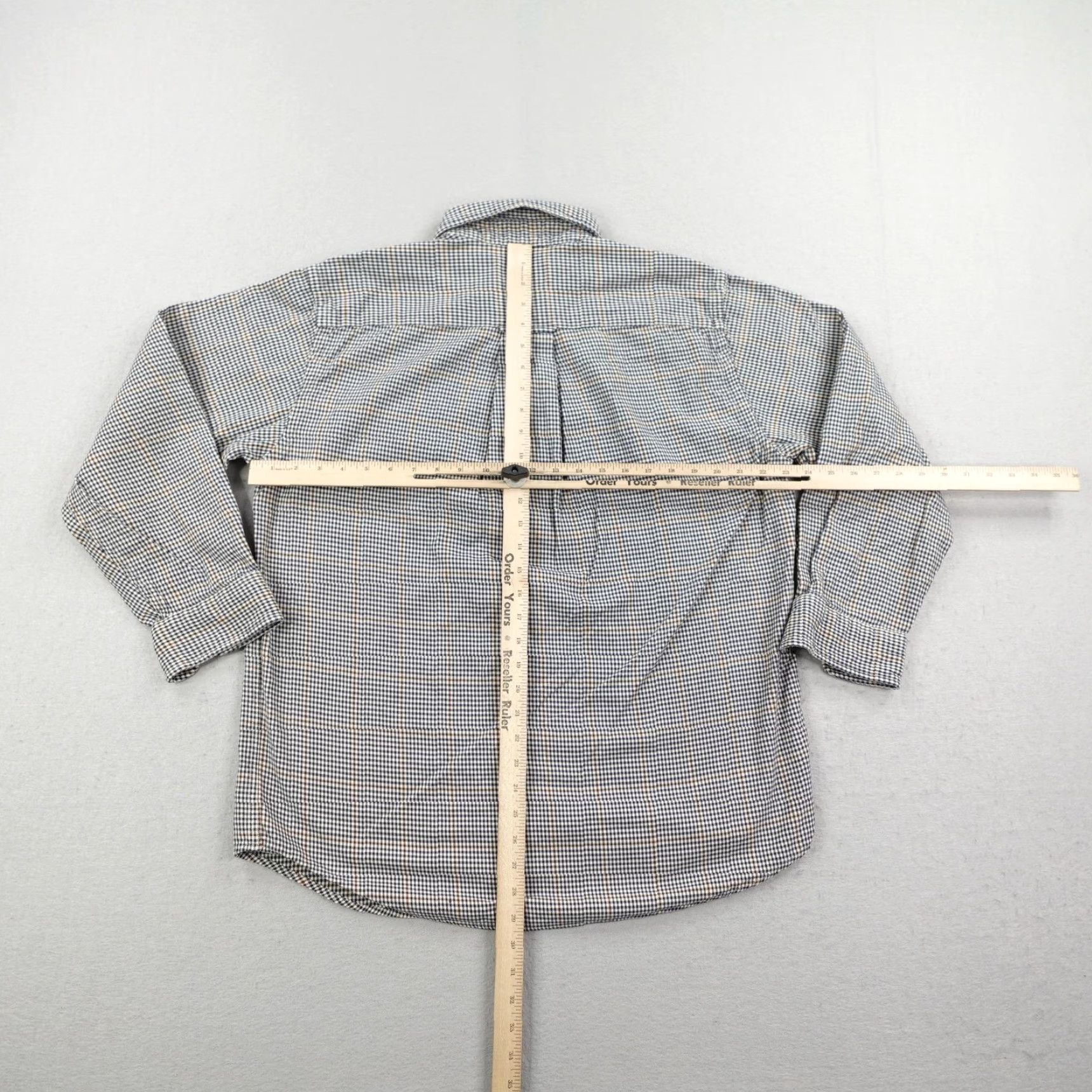 Orvis VINTAGE Orvis Flannel Shirt Mens Large Blue Brown Plaid Button Up Fishing Size US L / EU 52-54 / 3 - 4 Thumbnail