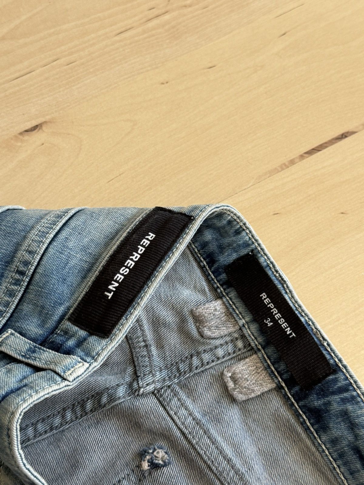 Represent Clo. Represent essential biker jeans new blue denim Size US 34 / EU 50 - 3 Thumbnail