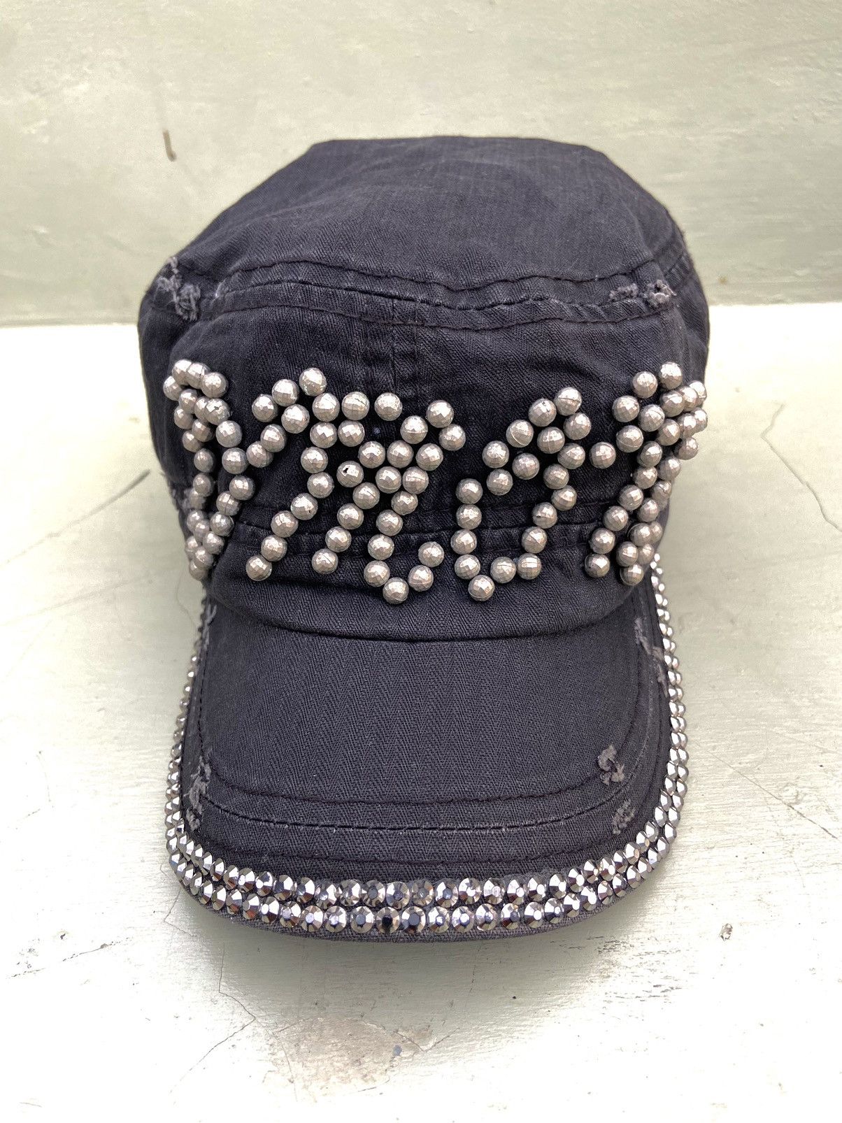 If Six Was Nine 2000s zircon studded patrol hat Size ONE SIZE - 3 Thumbnail