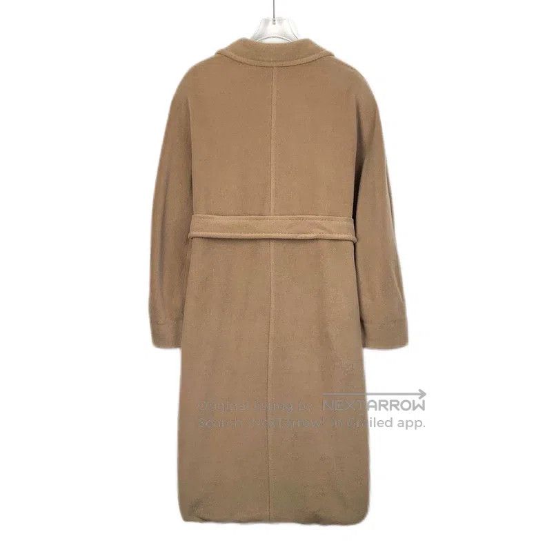 Max Mara Max Mara Brown Sheep Wool Lapel Double Breasted Belted Coa Size XS / US 0-2 / IT 36-38 - 2 Thumbnail
