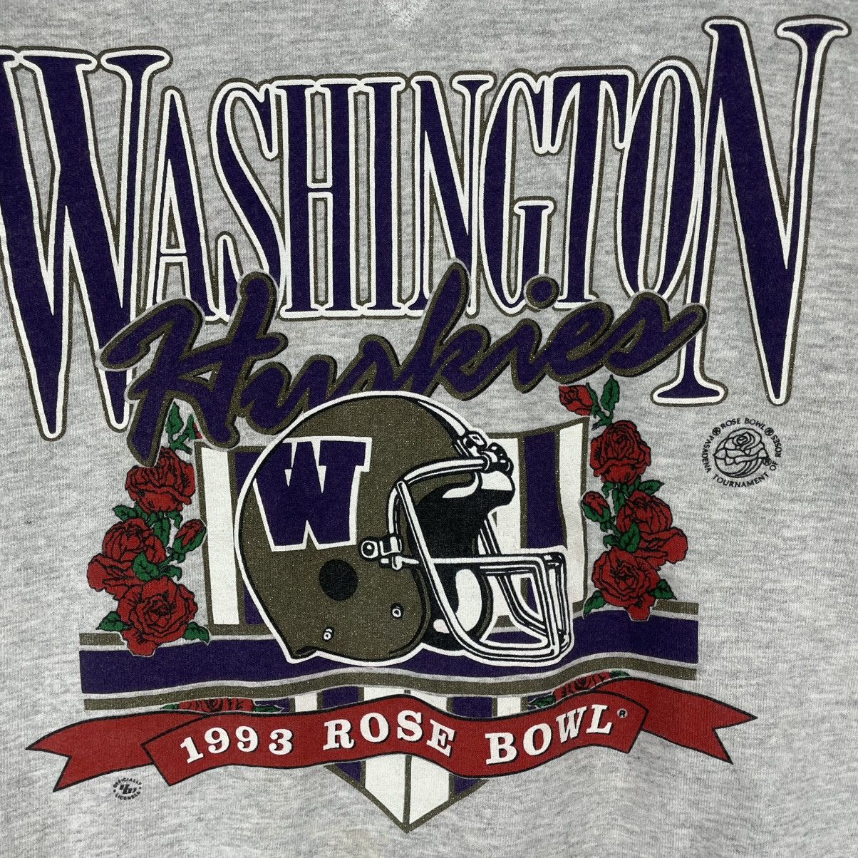 NFL Vintage 1993 Washington Huskies Rose Bowl Sweatshirt Size US L / EU 52-54 / 3 - 2 Thumbnail