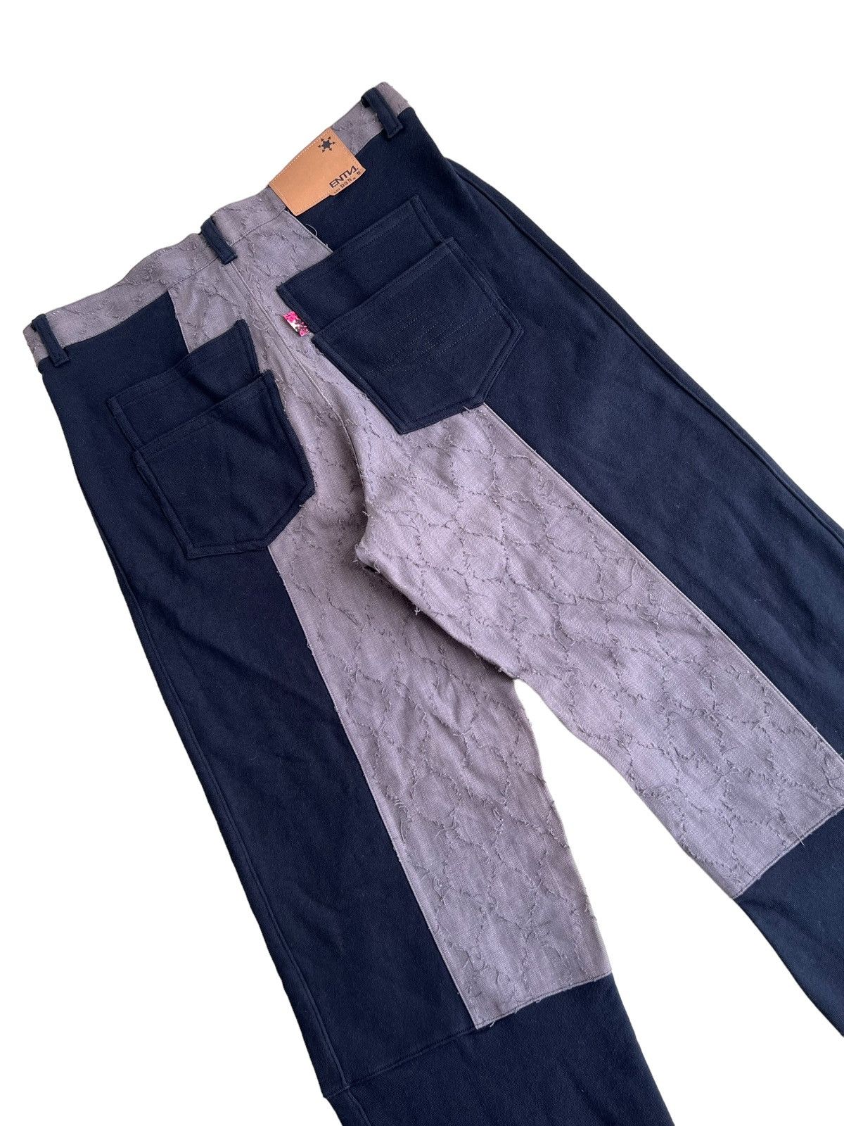 FDMTL Crazy Sashiko Stitch Boro Patchwork Hybrid Baggy Jeans Denim Size US 34 / EU 50 - 1 Thumbnail