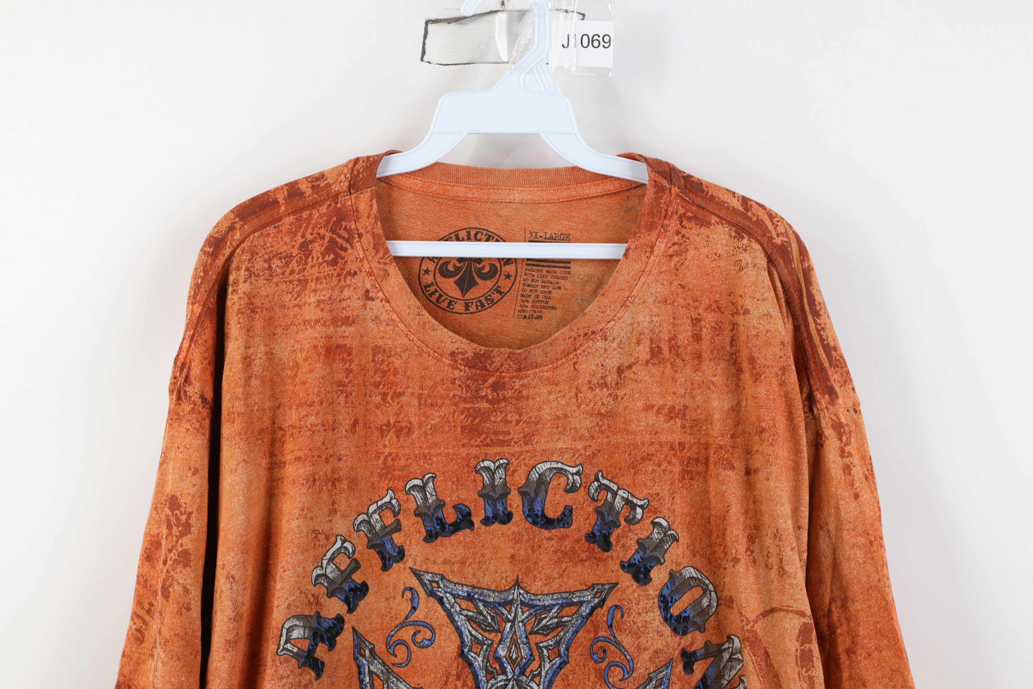 Affliction Vintage Y2K Affliction Cross UFC MMA Fighting T-Shirt USA Size US XXL / EU 58 / 5 - 2 Thumbnail