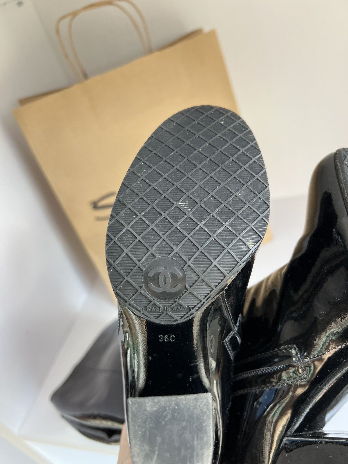 Chanel × Designer × Vintage Vintage Chanel lacquered women’s Black Shoes Size US 6 / IT 36 - 12 Thumbnail