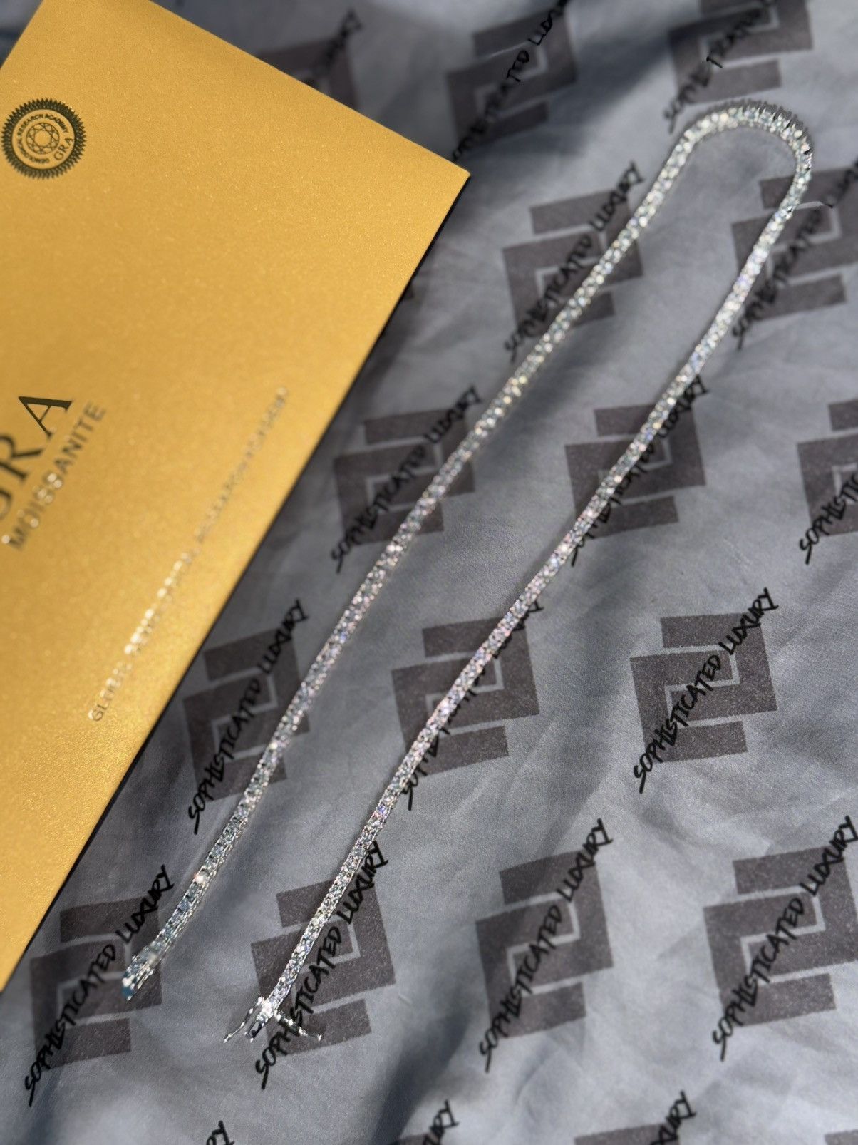 Other Tennis moissanite chain 20” 3mm Size ONE SIZE - 4 Thumbnail