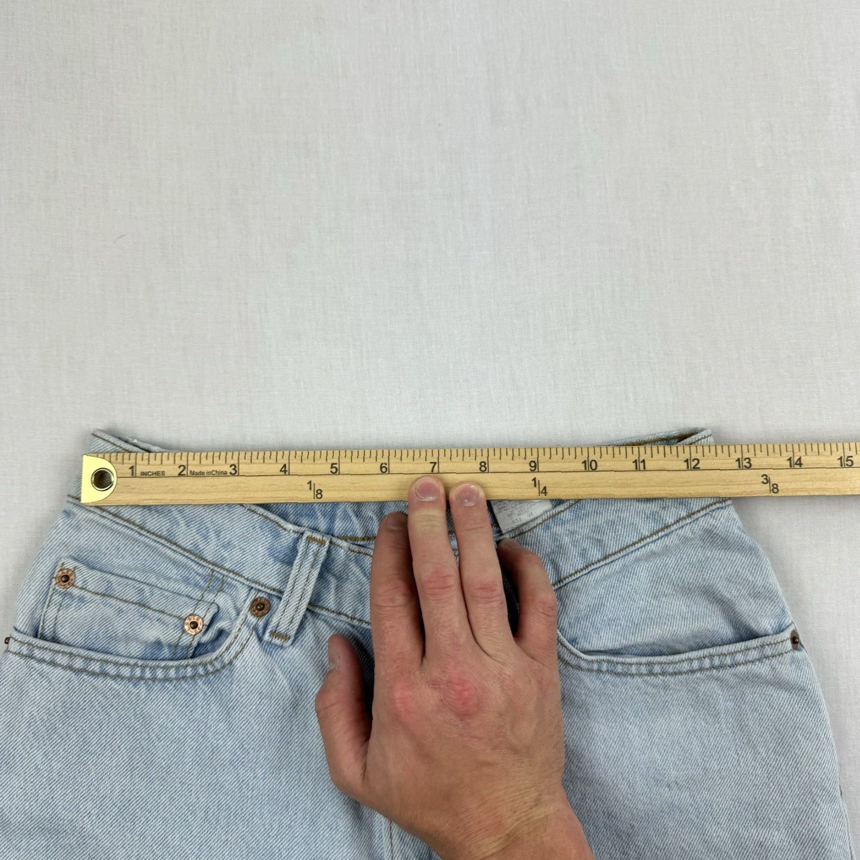 Levi's VINTAGE Levi's 512 Jeans Womens 9 Blue Tapered Slim Fit 90s Classic Size 30" / US 8 / IT 44 - 6 Thumbnail