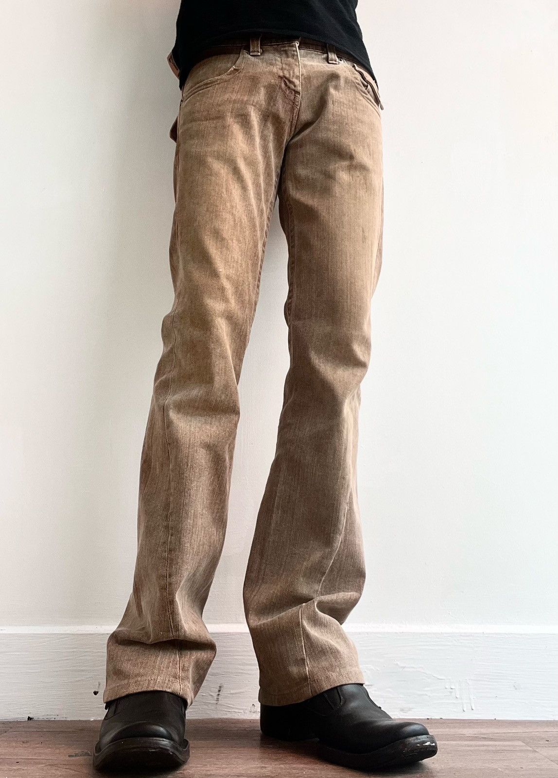 Tornado Mart 00s Tornado Mart Avant-Garde Flared Jeans Size US 32 / EU 48 - 3 Thumbnail