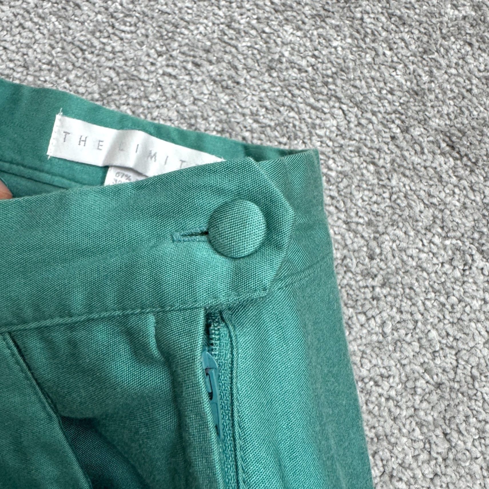 Vintage Vintage The Limited Stirrup Pants Womens 6 Green High Rise Pleated Trouser Dress Pants Tapered 90s Retro Classic Womens Size 28" / US 6 / IT 42 - 7 Thumbnail