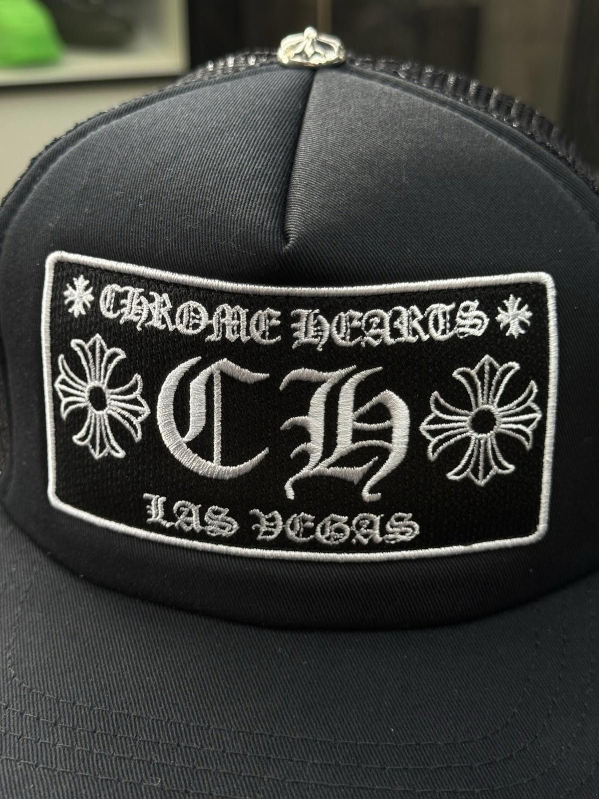 Chrome Hearts Chrome Hearts Black Patch Trucker Las Vegas Black Hat Size ONE SIZE - 4 Thumbnail