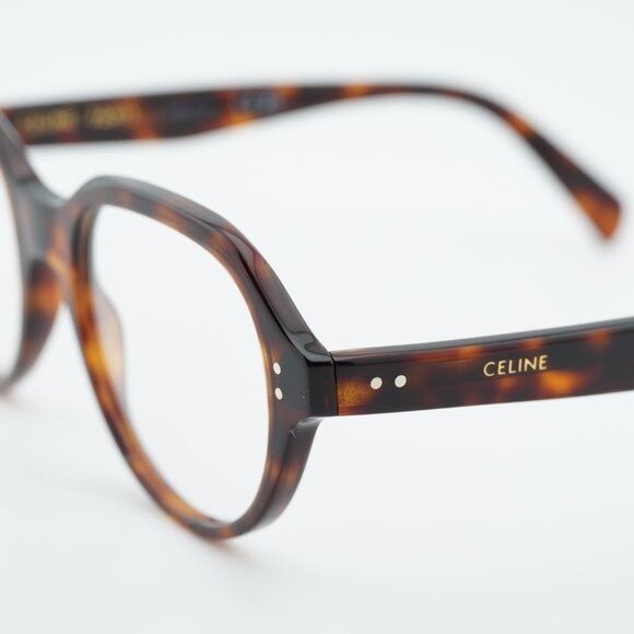 Celine Celine CL50145I 052 Eyeglasses Havana 52mm Square Frame Size ONE SIZE - 8 Thumbnail