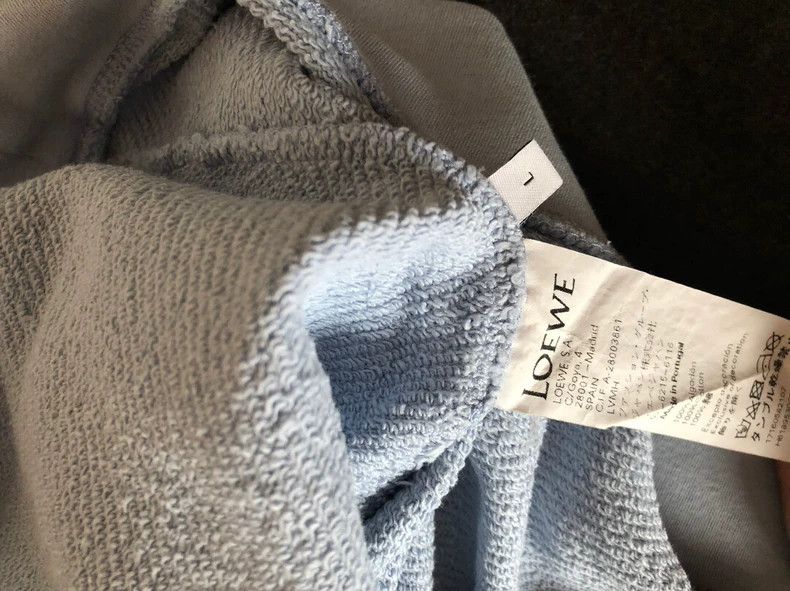 Loewe LOEWE Light blue hoodie with gold thread embroidery 3D log Size L / US 10 / IT 46 - 4 Thumbnail