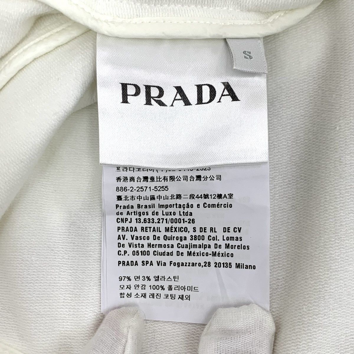 Prada Prada White Side Stripe Cotton Hooded Tracksuit K26WX Size S / US 4 / IT 40 - 7 Thumbnail