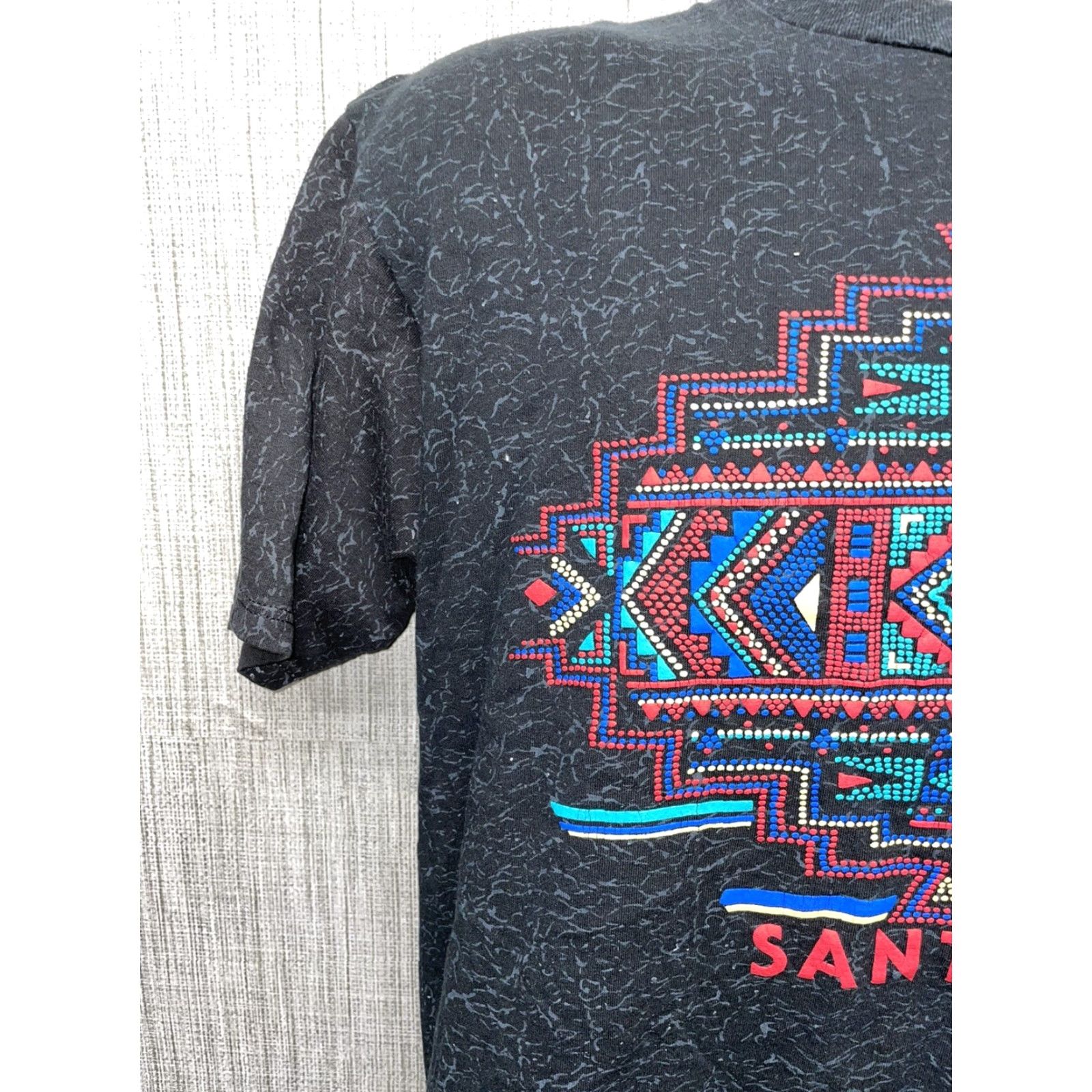 Jerzees VINTAGE Jeerzes Santa Fe 92 Wild West Graphic T-Shirt Mens L USA Black USA 90s Wild West Mens L Size US L / EU 52-54 / 3 - 6 Thumbnail