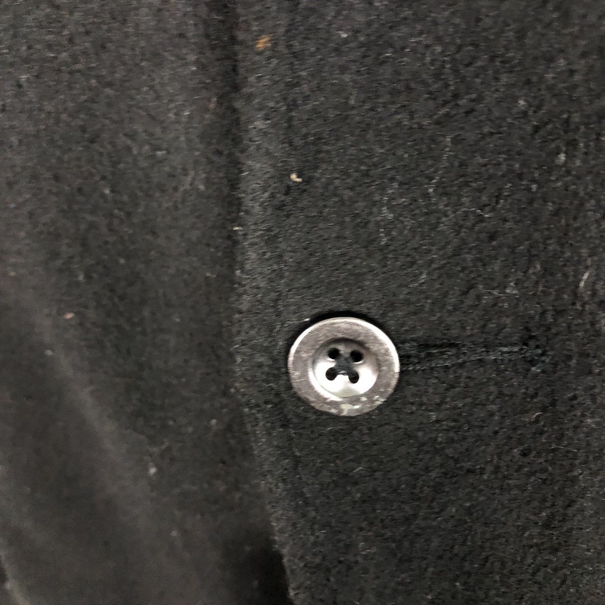 In The Attic 📌Rich Black Vintage Wool Biker Jacket In The Attic Punk Cut Size US L / EU 52-54 / 3 - 18 Thumbnail