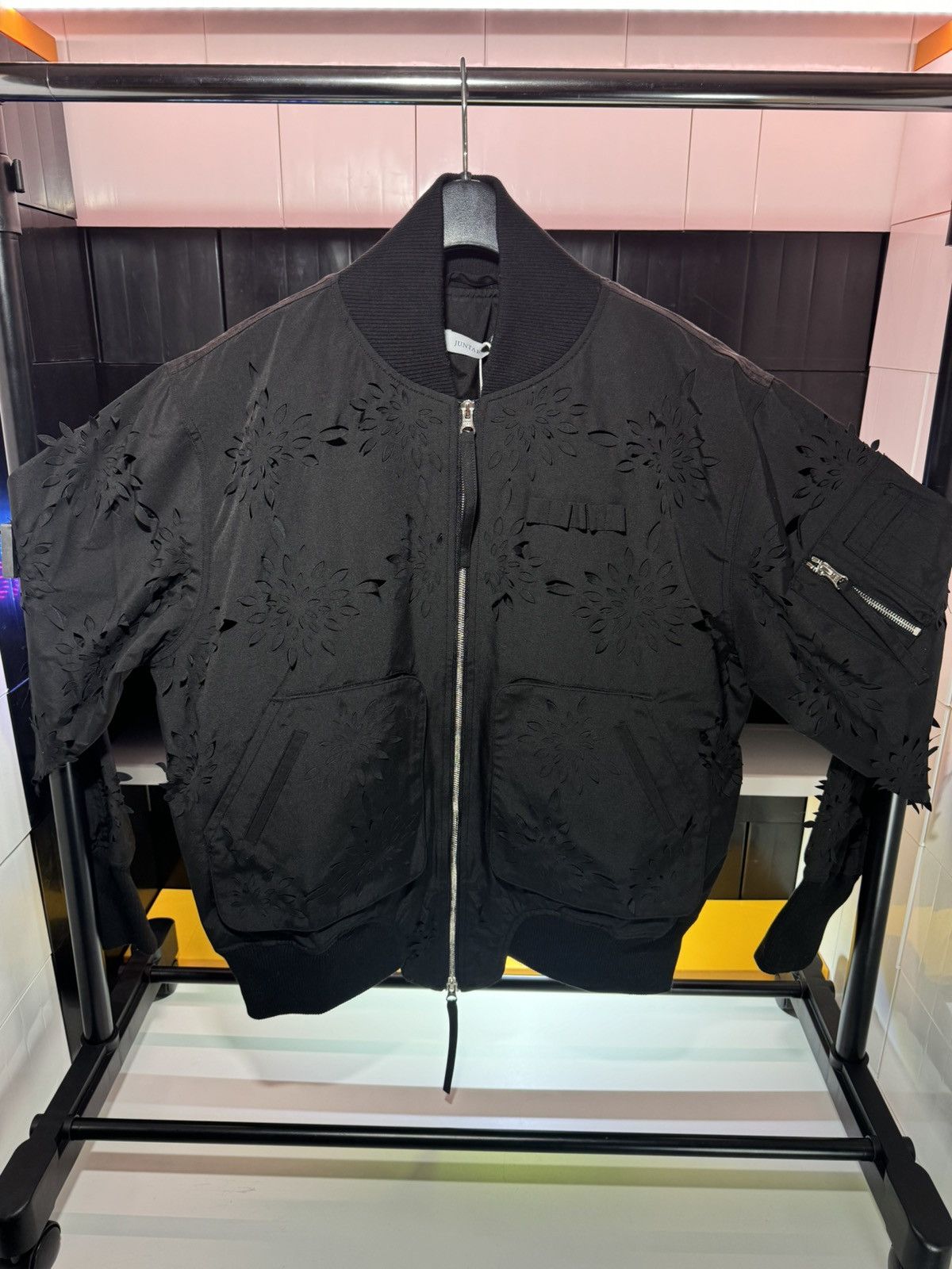 Juntae Kim Juntae Kim Lazer-Cut Floral Bomber Jacket Size US L / EU 52-54 / 3 - 3 Thumbnail
