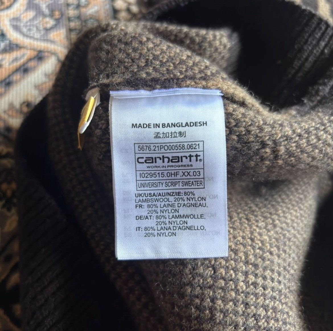 Carhartt Carhartt University Sweatshirt Size US L / EU 52-54 / 3 - 6 Thumbnail