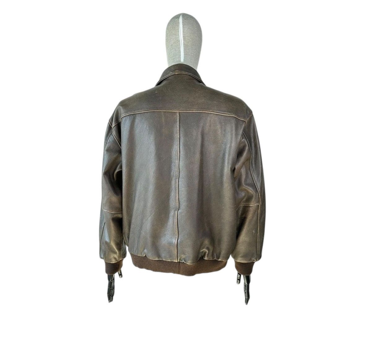 Vintage Vintage A-2 Flyers Leather Bomber Jacket Air Force Size US XL / EU 56 / 4 - 2 Thumbnail