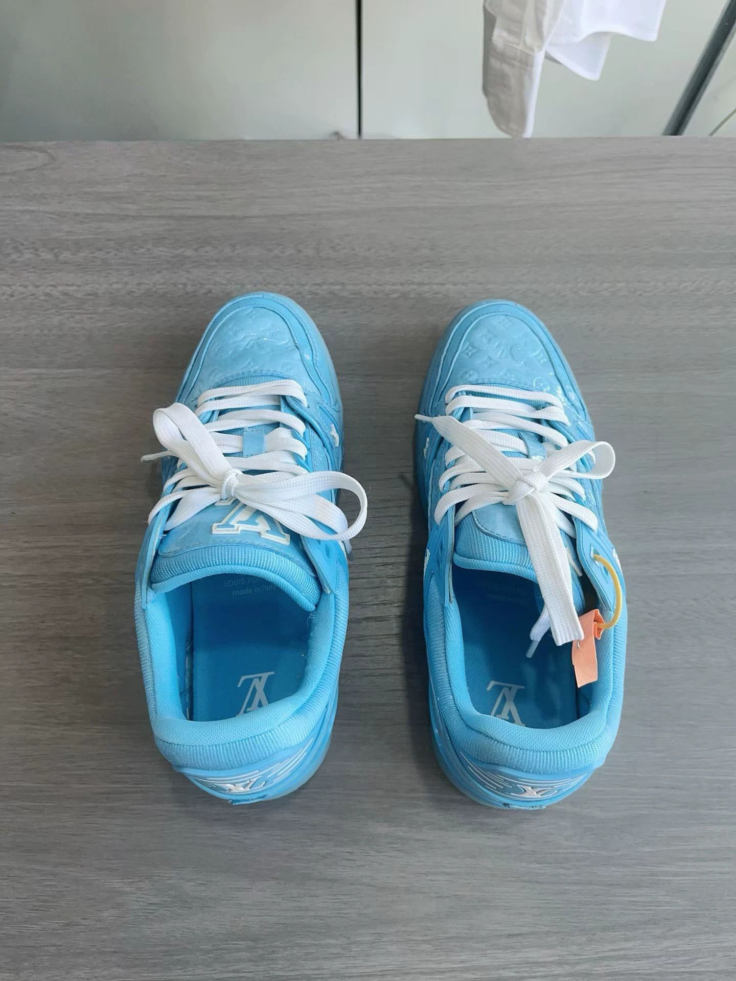 Louis Vuitton Louis Vuitton LV Blue Monogram Patent Leather Loafers 40 Size US 7 / EU 40 - 4 Thumbnail