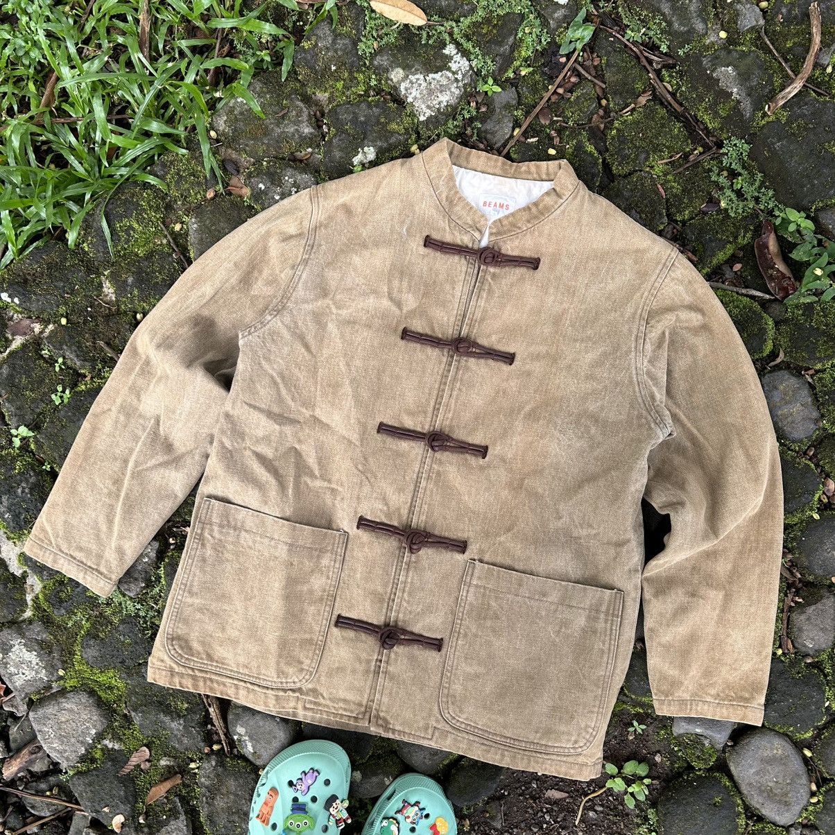 Beams Plus Vintage Jacket Canvas Beams Japan Chines Style Size US L / EU 52-54 / 3 - 4 Thumbnail