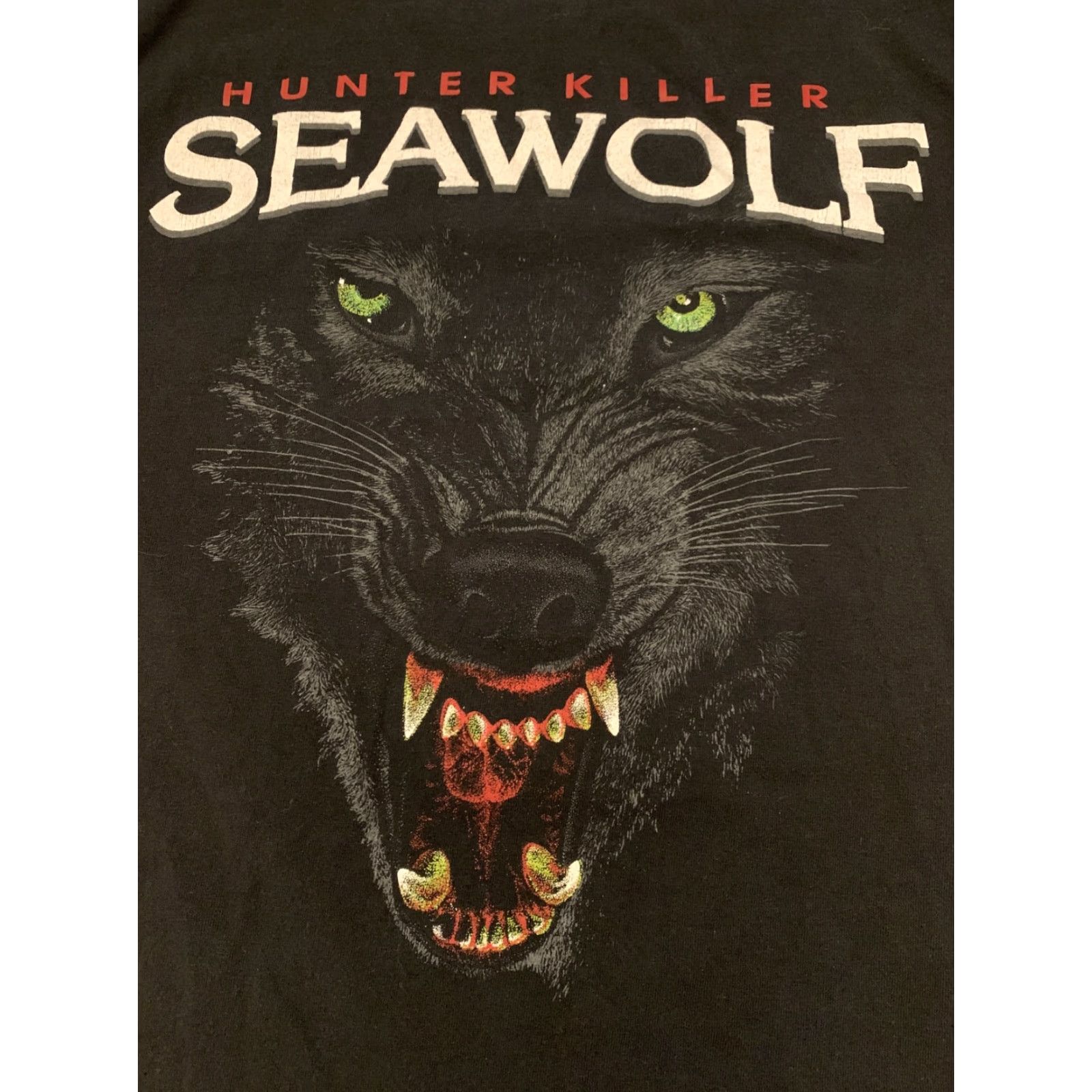Gildan VINTAGE United States Seawolf Submarine SSN21 Hunter Killer T Shirt Adult Small Black Graphic Tee 1990s Mens Size US S / EU 44-46 / 1 - 5 Thumbnail