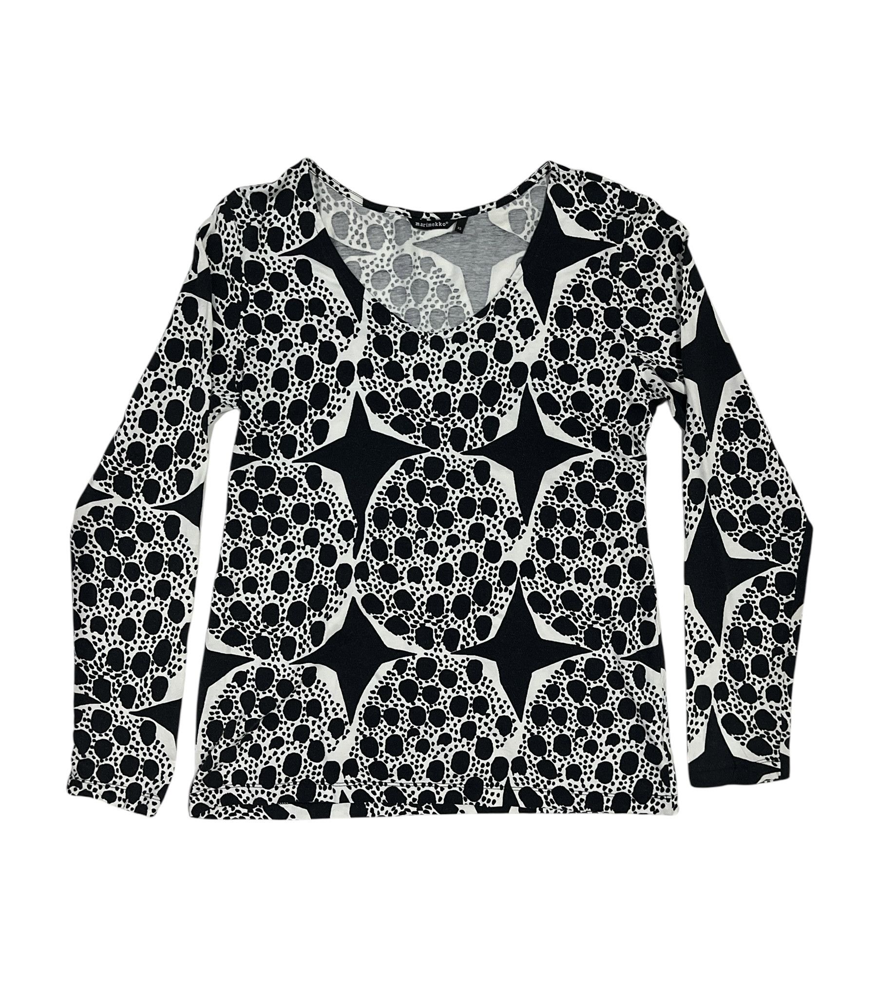 Marimekko Marimekko Made in Estonia Patterned Long Sleeve Tshirt Size XS / US 0-2 / IT 36-38 - 1 Thumbnail